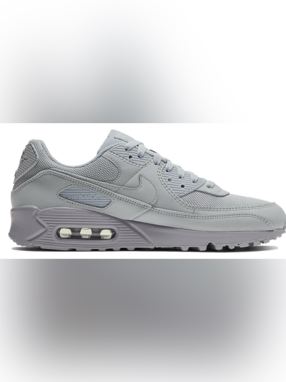 Nike Air Max 90 Triple Wolf Grey CN8490-001 Mens 7 / Womens 8.5